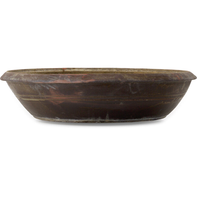 Round unglazed bonsai pot - 590 x 590 x 140 mm