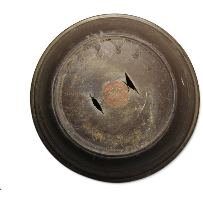 Ronde, ongeglazuurde bonsaipot - 590 x 590 x 140 mm