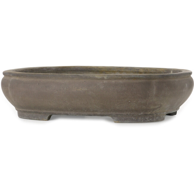Maceta ovalada para bonsái sin esmaltar de Reihou (Bonsai Matsushita Hiroyuki o Mr. Matsushita Reiji Master) - 515 x 400 x 122 mm
