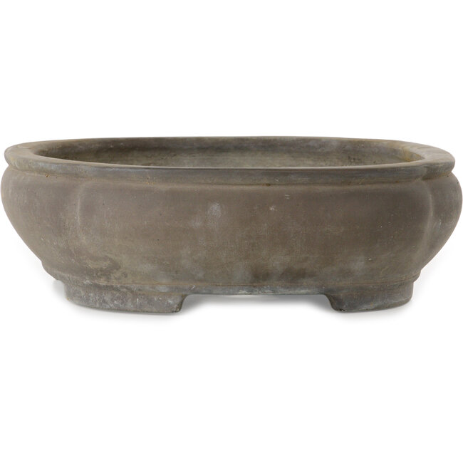 Vaso bonsai ovale non smaltato di Reihou (Bonsai Matsushita Hiroyuki o Mr. Matsushita Reiji Master) - 515 x 400 x 122 mm