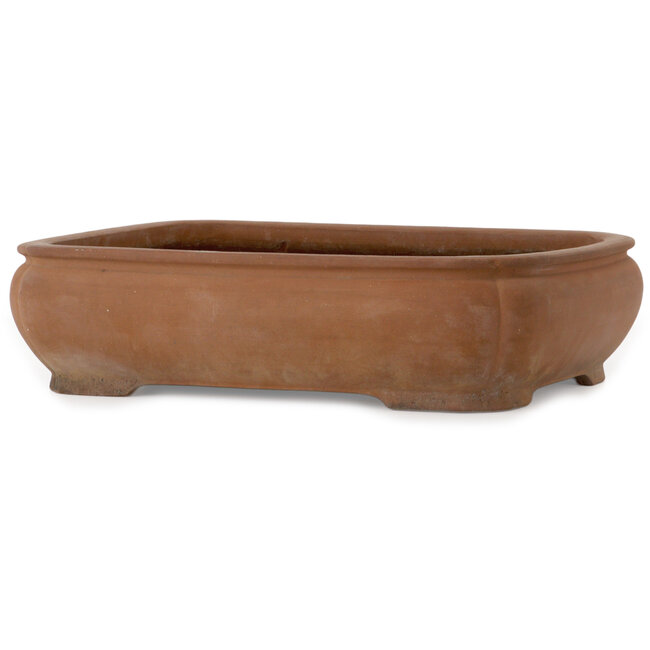 Pot à bonsaï ovale non émaillé de Tosho - 407 x 315 x 105 mm