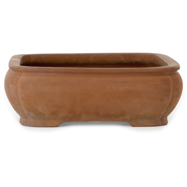 Maceta ovalada sin esmaltar para bonsái de Tosho - 407 x 315 x 105 mm