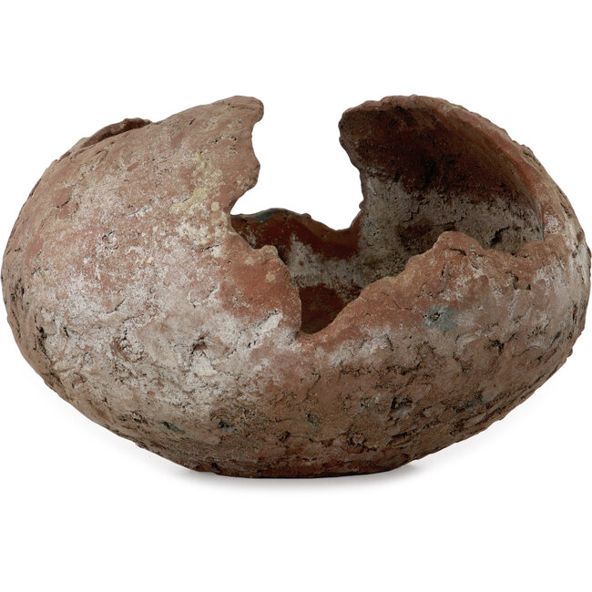 Round unglazed bonsai pot - 415 x 415 x 240 mm