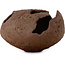Round unglazed bonsai pot - 370 x 280 x 195 mm