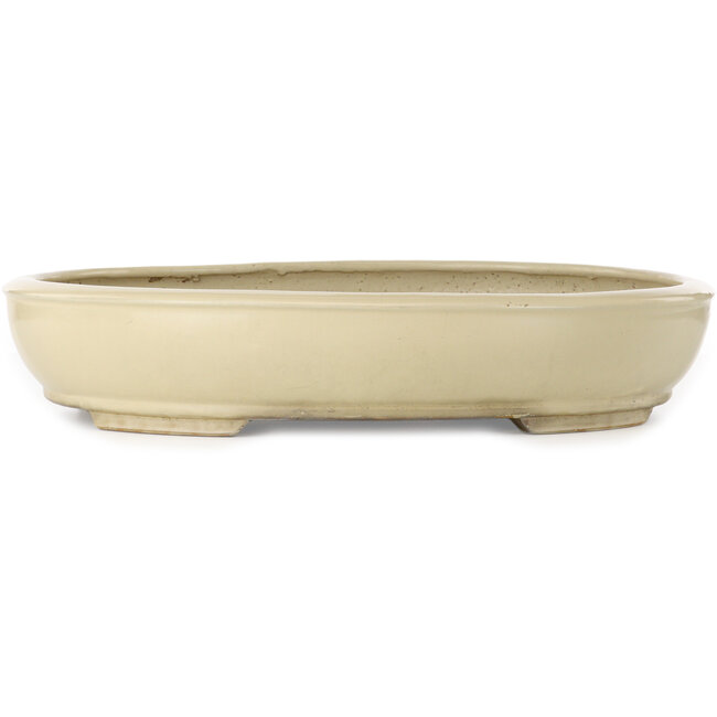 Vaso bonsai ovale beige di Shuhou - 505 x 415 x 95 mm