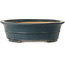 Pot à bonsaï ovale vert par Seizan (Reihou, Kataoka Katsushi, maître four Seizan) - 495 x 398 x 120 mm