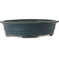 Oval green bonsai pot by Seizan (Reihou, Kataoka Katsushi, master Seizan kiln) - 495 x 398 x 120 mm