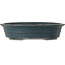 Pot à bonsaï ovale vert par Seizan (Reihou, Kataoka Katsushi, maître four Seizan) - 495 x 398 x 120 mm