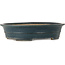 Oval green bonsai pot by Seizan (Reihou, Kataoka Katsushi, master Seizan kiln) - 495 x 398 x 120 mm