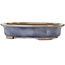 Oval blue bonsai pot by Kakuzan - 474 x 375 x 108 mm