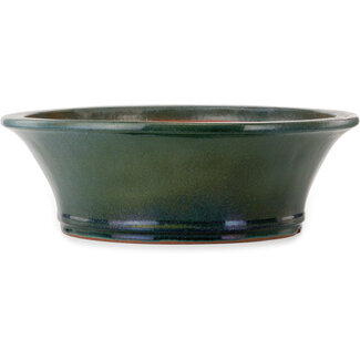  Yamaaki Ronde groene bonsaipot van 542 mm van Yamaaki Toshio (derde generatie), Tokoname, Japan