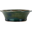 Ronde groene bonsaipot van Yamaaki Toshio (derde generatie) - 542 x 542 x 177 mm