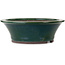 Maceta redonda verde para bonsái de Yamaaki Toshio (tercera generación) - 472 x 472 x 163 mm