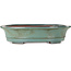 Oval green bonsai pot by Kakuzan - 550 x 407 x 138 mm