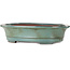 Oval green bonsai pot by Kakuzan - 550 x 407 x 138 mm