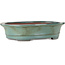 Pot ovale vert pour bonsaï de Kakuzan - 550 x 407 x 138 mm