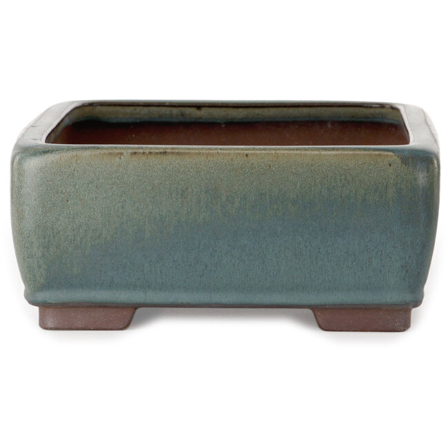 Rechthoekige groene bonsaipot - 314 x 237 x 102 mm