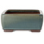 Pot à bonsaï rectangulaire vert - 314 x 237 x 102 mm
