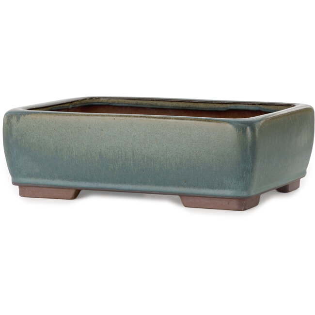 Rechteckiger grüner Bonsai-Topf – 314 x 237 x 102 mm