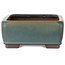 Pot à bonsaï rectangulaire vert - 314 x 237 x 102 mm
