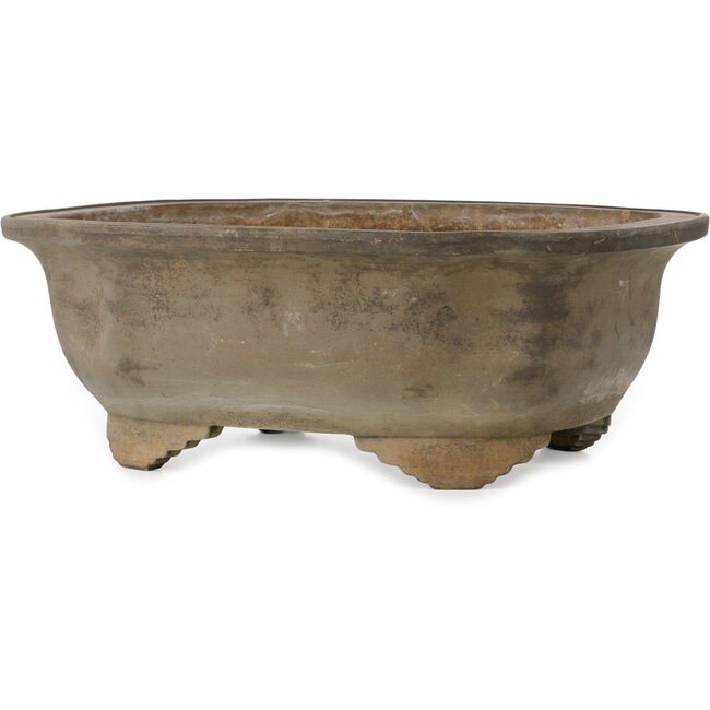 Mokko unglazed bonsai pot by Izumiya (Zenigo) - 520 x 425 x 190 mm