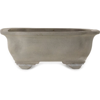  Yamaaki 297 mm mokko unglazed bonsai pot by Yamaaki Toshio (third generation), Tokoname, Japan