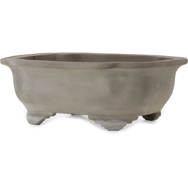 Vaso bonsai Mokko non smaltato di Yamaaki Toshio (terza generazione) - 297 x 412 x 160 mm