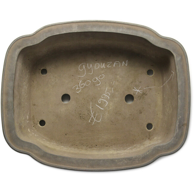 Pot à bonsaï Mokko non émaillé de Gyouzan - 562 x 453 x 180 mm