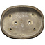 Oval unglazed bonsai pot by Reihou (Bonsai Matsushita Hiroyuki or Mr. Matsushita Reiji Master) - 515 x 400 x 122 mm