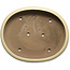 Vaso bonsai ovale beige di Shuhou - 505 x 415 x 95 mm