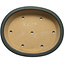 Oval green bonsai pot by Seizan (Reihou, Kataoka Katsushi, master Seizan kiln) - 495 x 398 x 120 mm