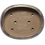 Oval blue bonsai pot by Kakuzan - 474 x 375 x 108 mm