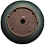 Round green bonsai pot by Yamaaki Toshio (third generation) - 472 x 472 x 163 mm