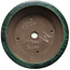 Maceta redonda verde para bonsái de Yamaaki Toshio (tercera generación) - 472 x 472 x 163 mm
