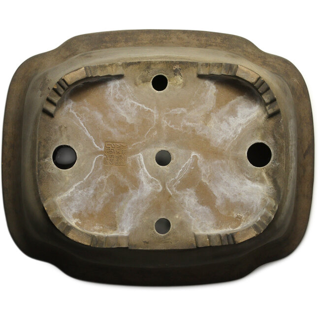 Pot à bonsaï Mokko non émaillé par Izumiya (Zenigo) - 520 x 425 x 190 mm