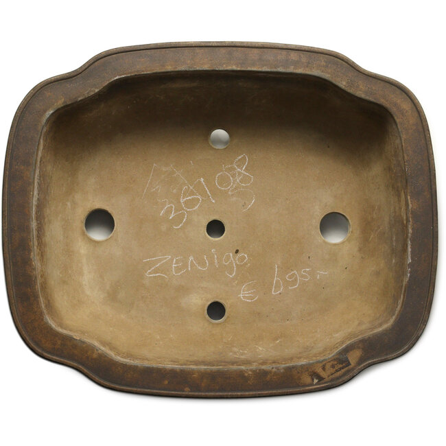 Mokko ongeglazuurde bonsaipot van Izumiya (Zenigo) - 520 x 425 x 190 mm