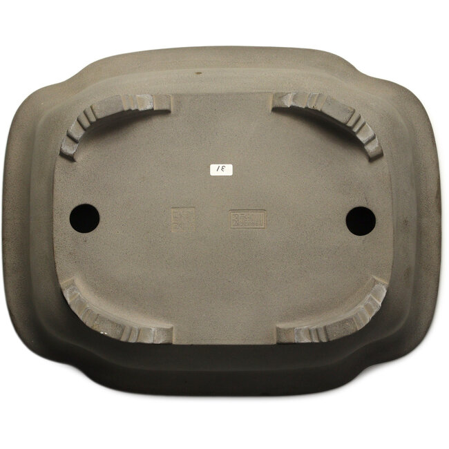 Mokko unglazed bonsai pot by Yamaaki Toshio (third generation) - 505 x 400 x 150 mm