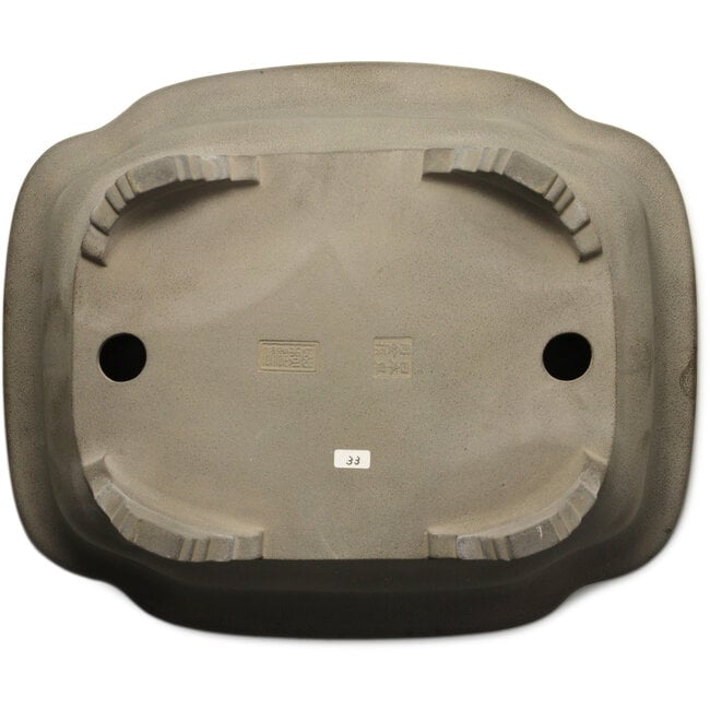 Mokko unglazed bonsai pot by Yamaaki Toshio (third generation) - 297 x 412 x 160 mm