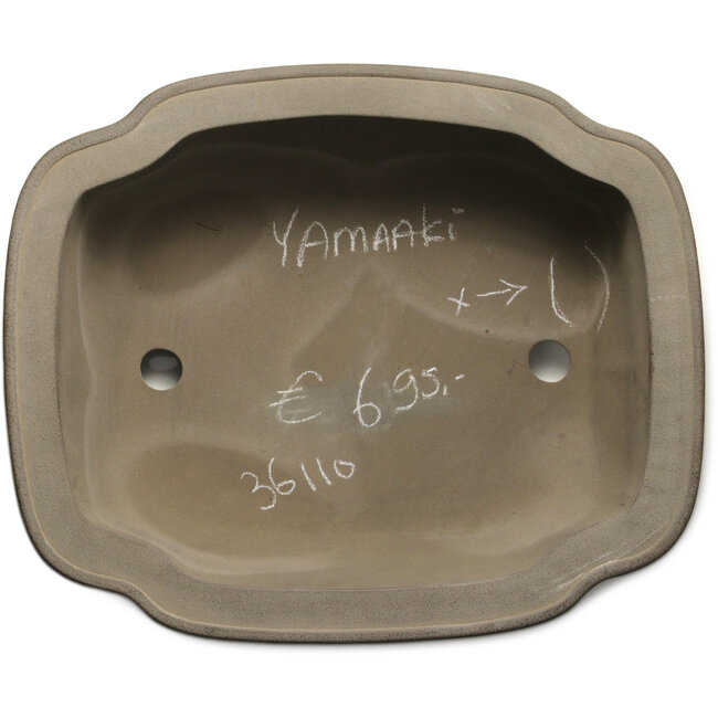 Pot à bonsaï Mokko non émaillé de Yamaaki Toshio (troisième génération) - 297 x 412 x 160 mm