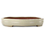 Oval beige bonsai pot by Kakuzan - 545 x 400 x 68 mm