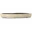 Oval beige bonsai pot by Kakuzan - 540 x 395 x 63 mm