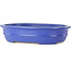 Oval blue bonsai pot by Seizan (Reihou, Kataoka Katsushi, master Seizan kiln) - 462 x 355 x 108 mm