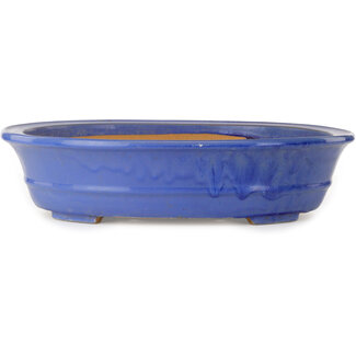 464 mm oval blue pot from China