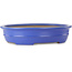 Vaso bonsai ovale blu di Seizan (Reihou, Kataoka Katsushi, forno del maestro Seizan) - 462 x 355 x 108 mm