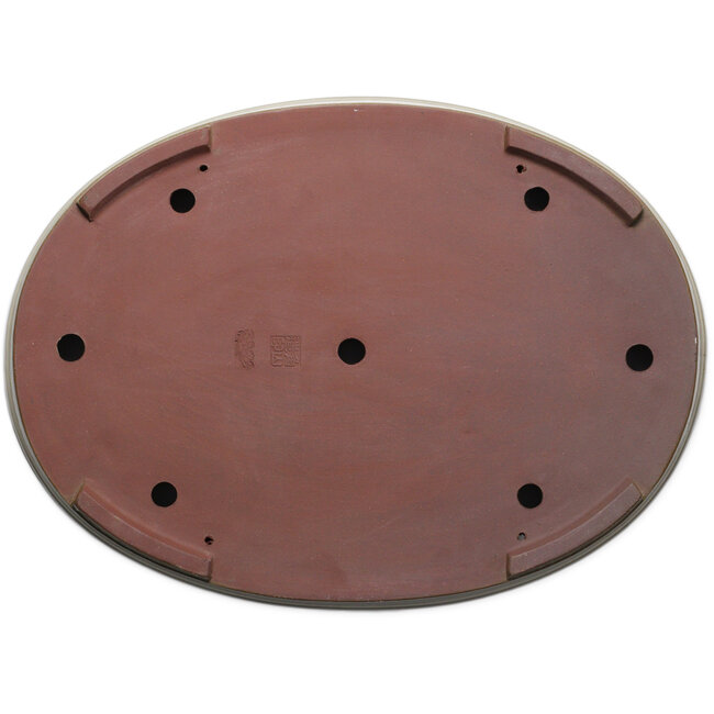 Vaso bonsai ovale beige di Kakuzan - 545 x 400 x 68 mm