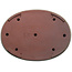 Maceta ovalada beige para bonsái de Kakuzan - 545 x 400 x 68 mm