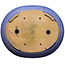 Oval blue bonsai pot - 464 x 382 x 110 mm