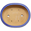 Pot ovale bleu pour bonsaï - 464 x 382 x 110 mm
