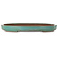 Oval green bonsai pot by Kakuzan - 563 x 405 x 58 mm