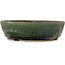 Pot rond vert pour bonsaï - 210 x 210 x 60 mm